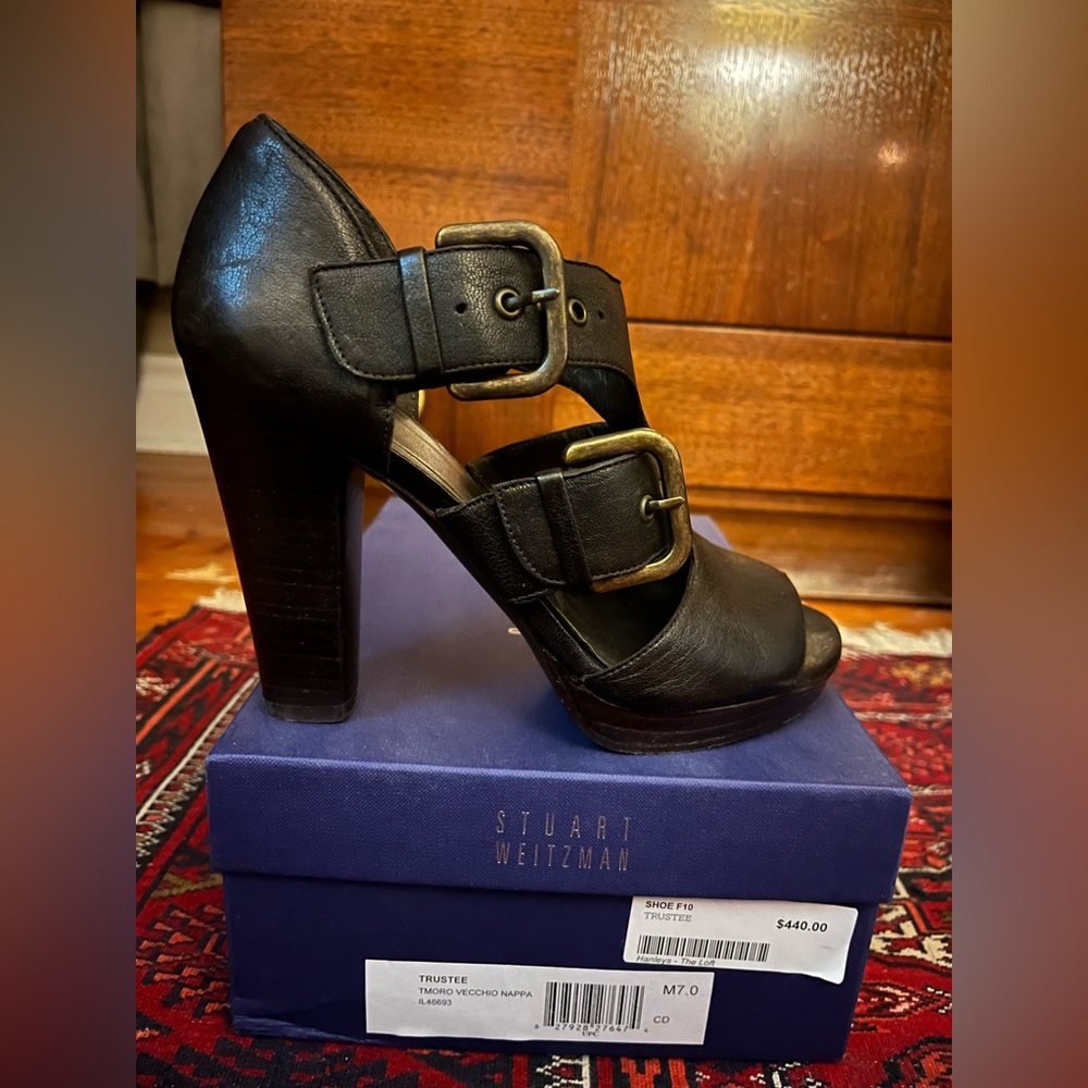 Very dark brown Stuart Weitzman heels